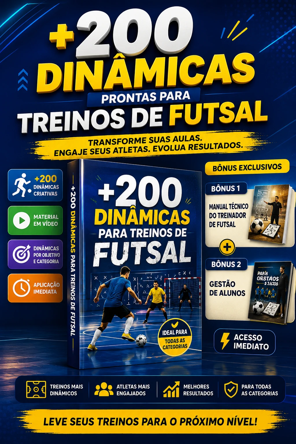 +200 Dinâmicas de Futsal